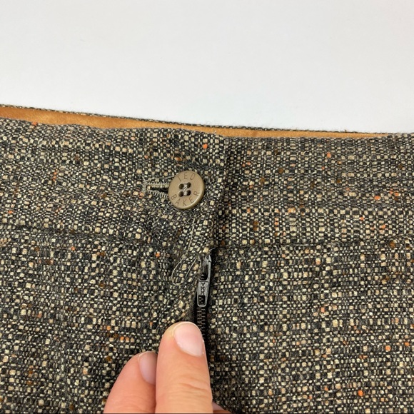 Ted Baker London Brown Tweed Wool Silk Pencil Skirt Women Size Medium - Picture 4 of 8